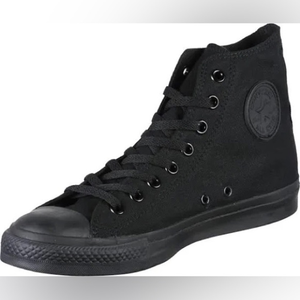 Black hi-top Converse
